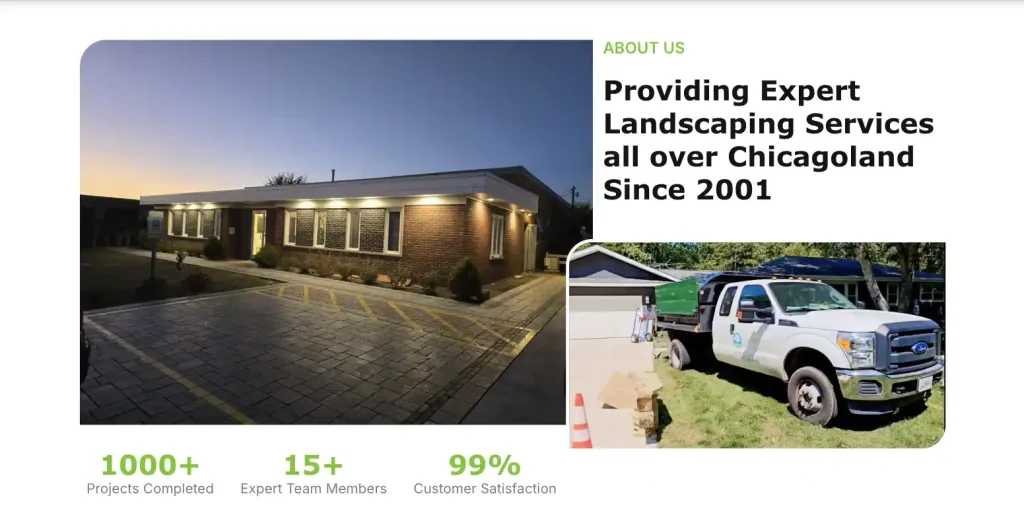 About section on homepage